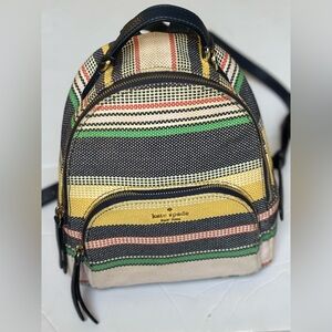 KATE SPADE Mini Colorful Striped Backpack